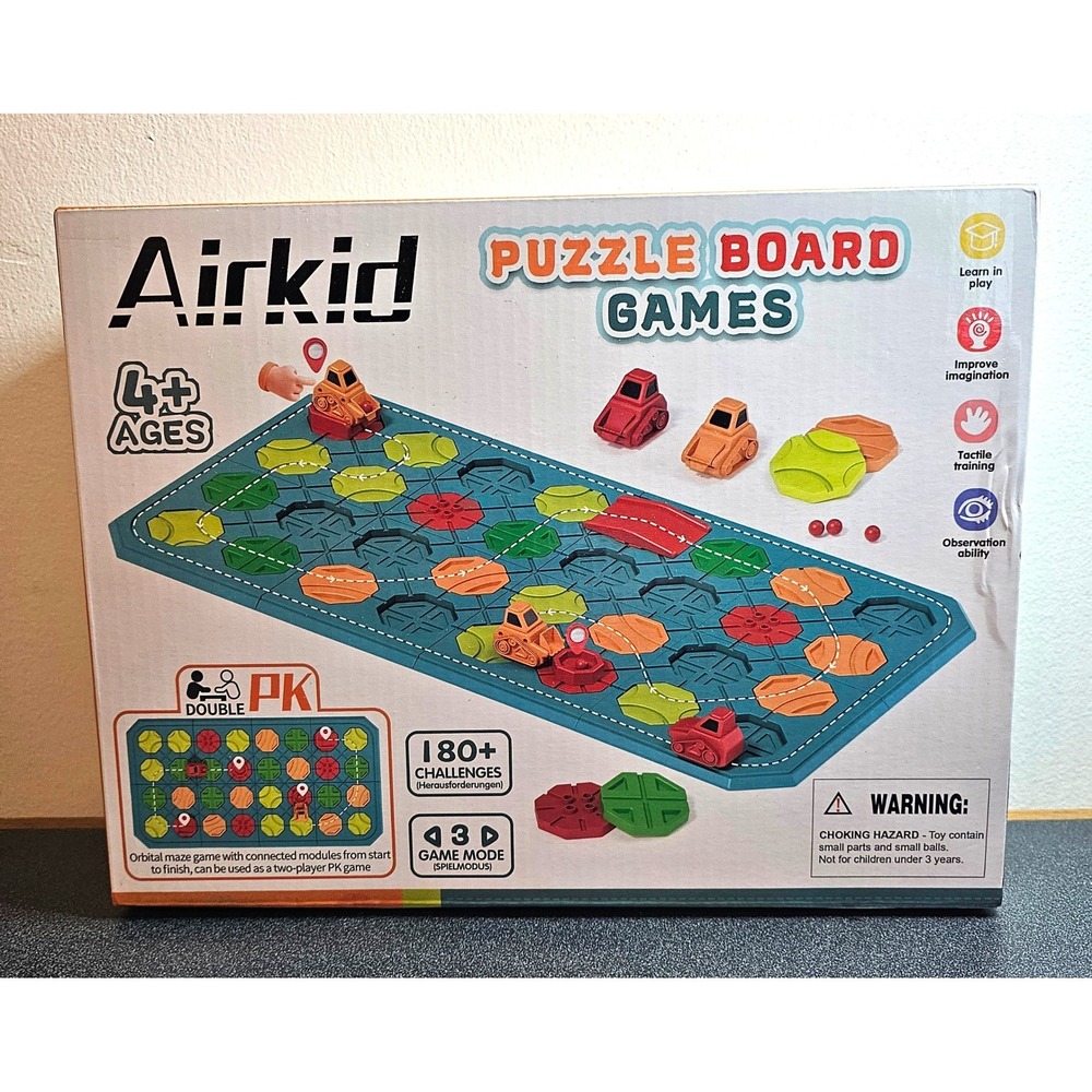 Airkid Puzzle Board Game STEM Educational Toy 180+ Challenges C2203 Ages 4+ NEW